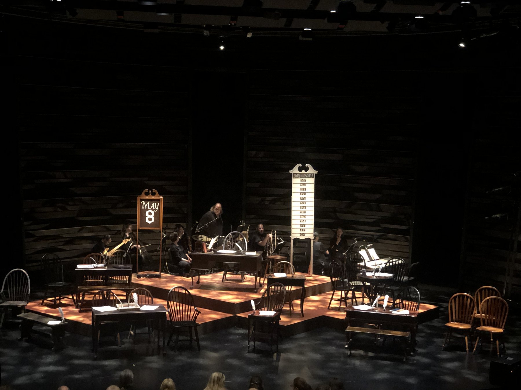 1776 — Scenic Design, the in-the-round set at Arena Stage
