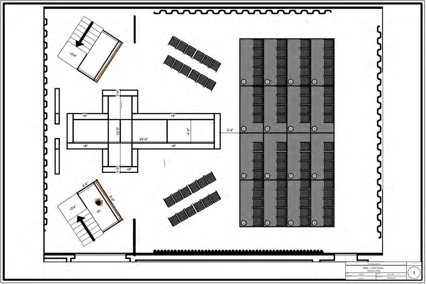 Ground plan — cruciform thrust