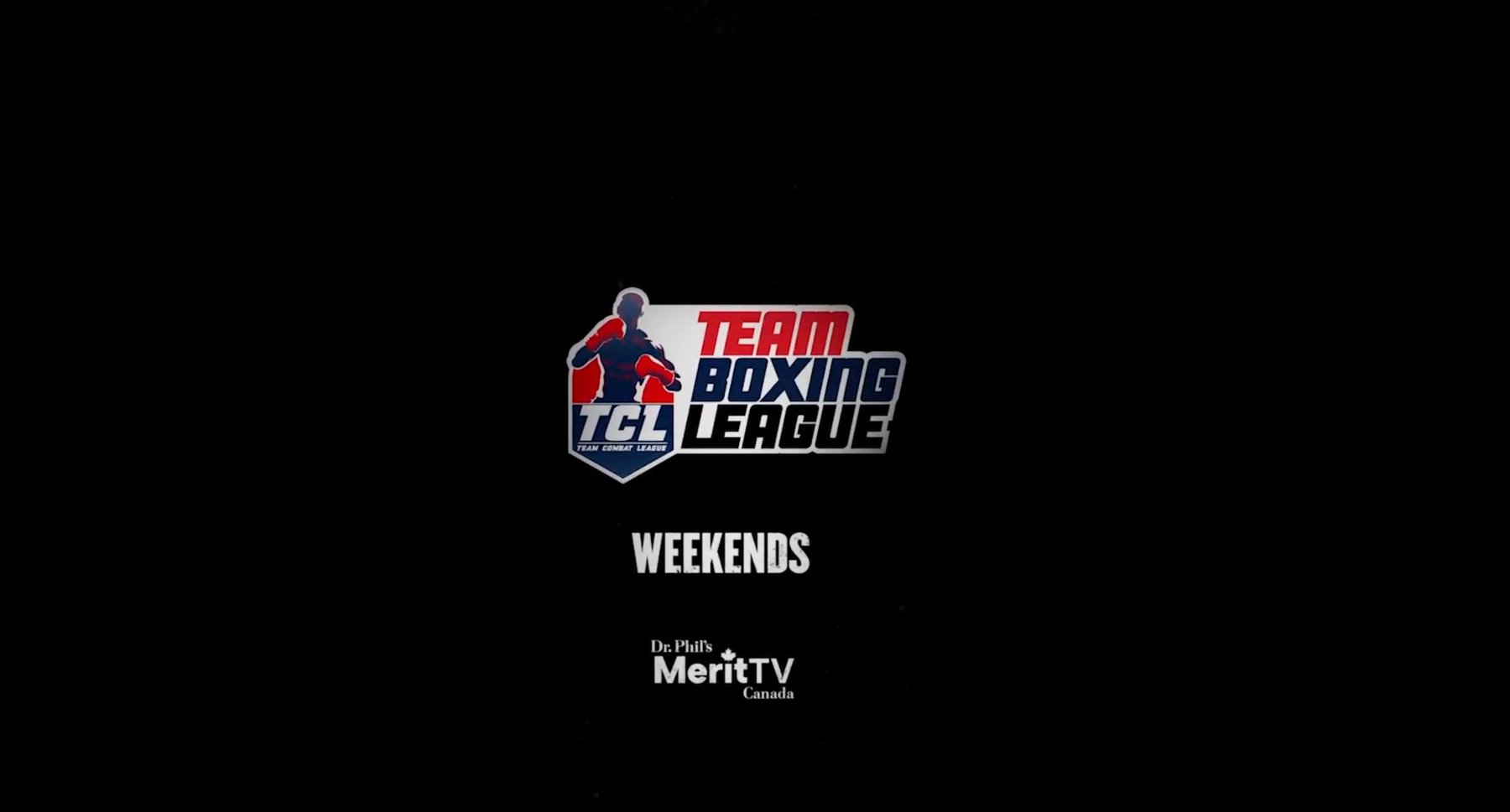 Broadcast title card — TCL Team Boxing League on MeritTV