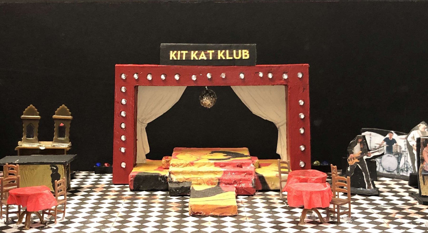 Cabaret — scale model of the Kit Kat Klub set