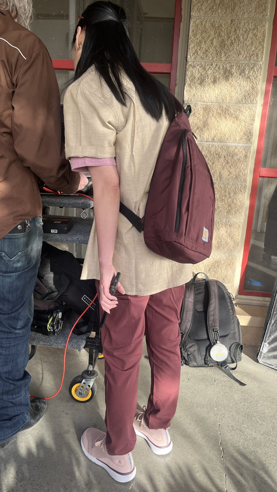 Styling on location between setups