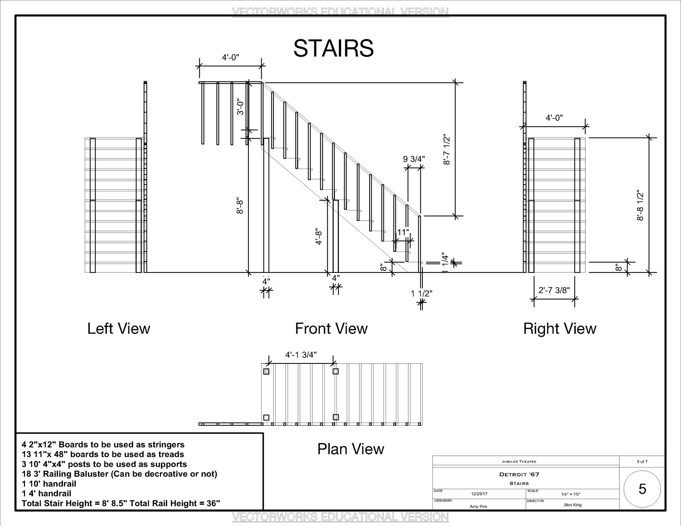 Stairs — construction detail