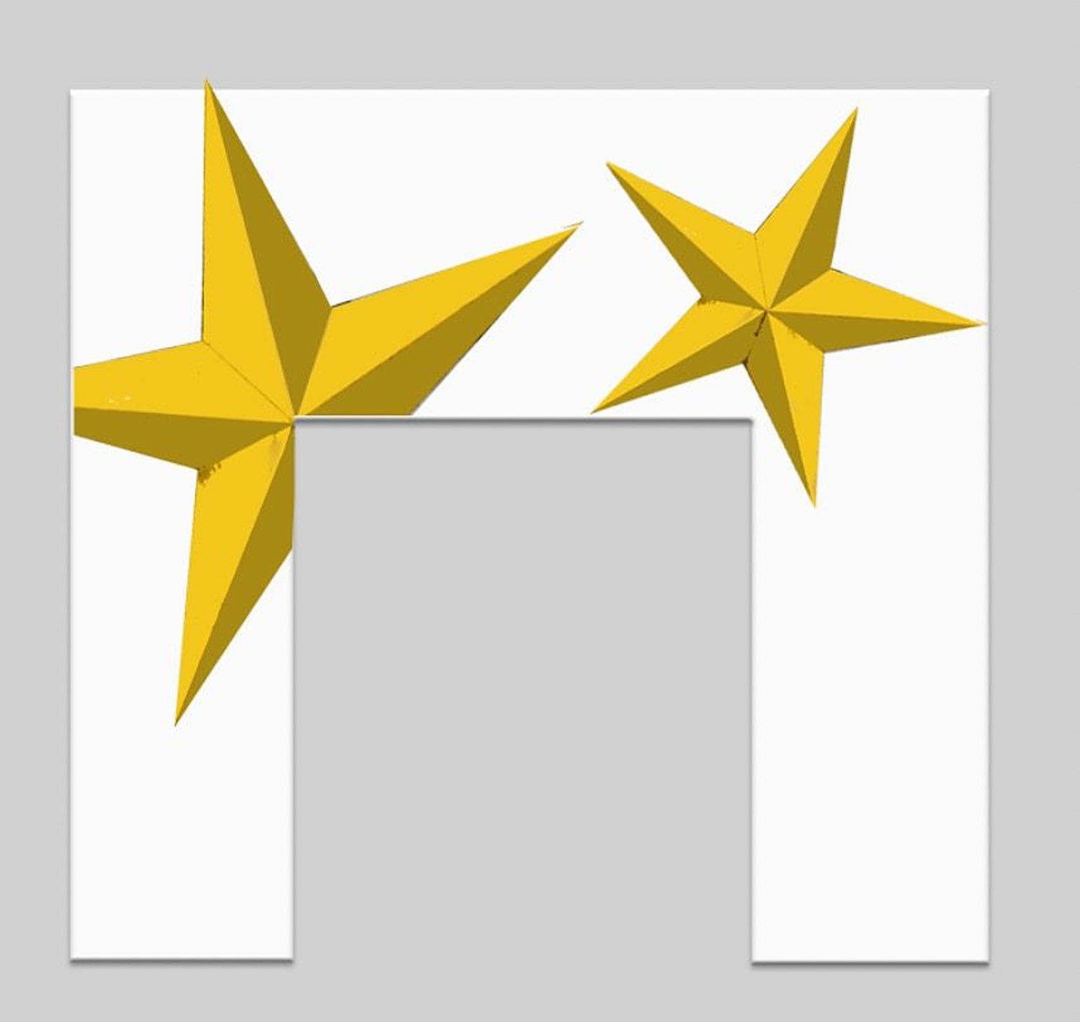 Rendering — twin star arch study