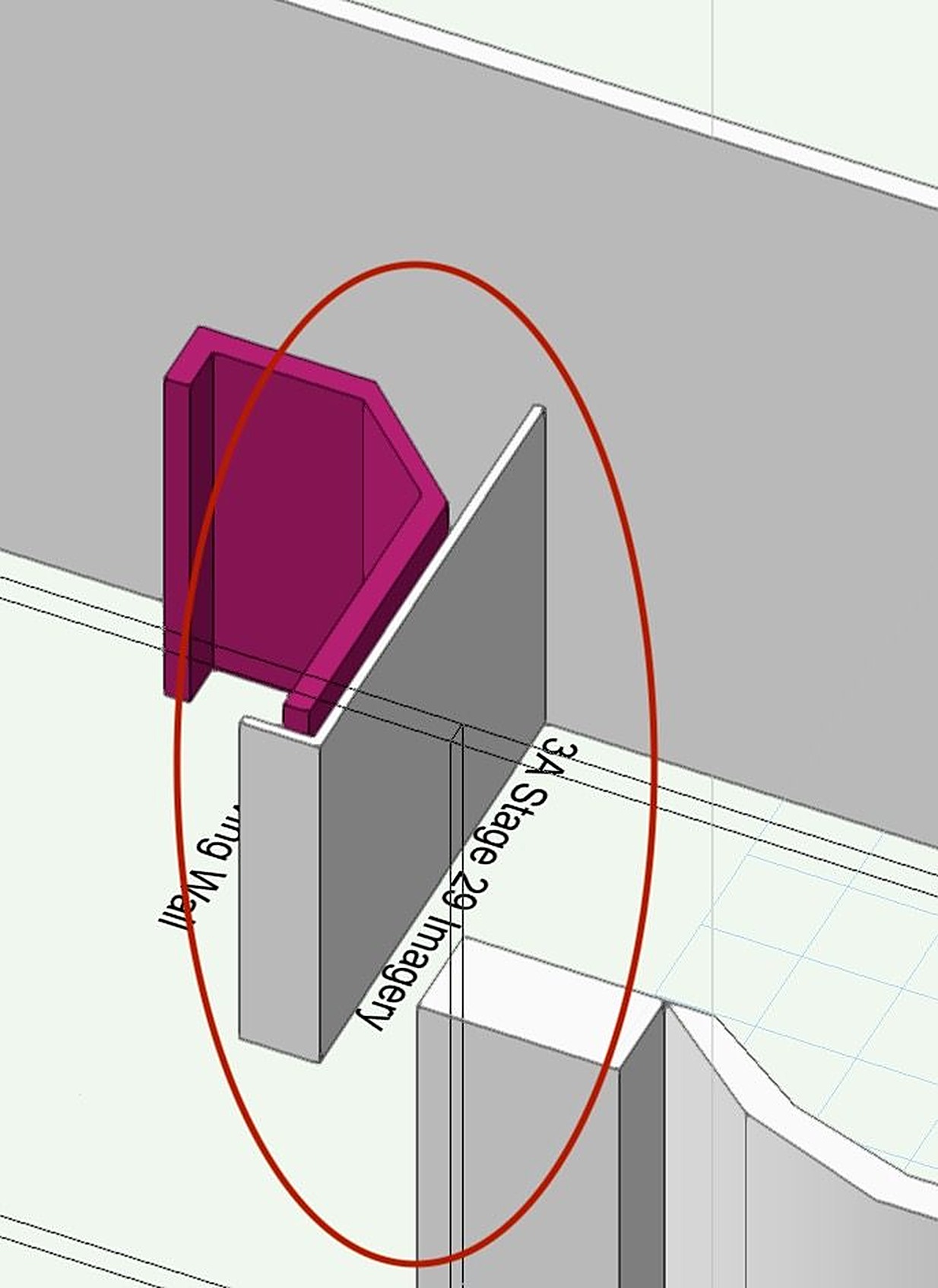Rendering — Giving Wall callout