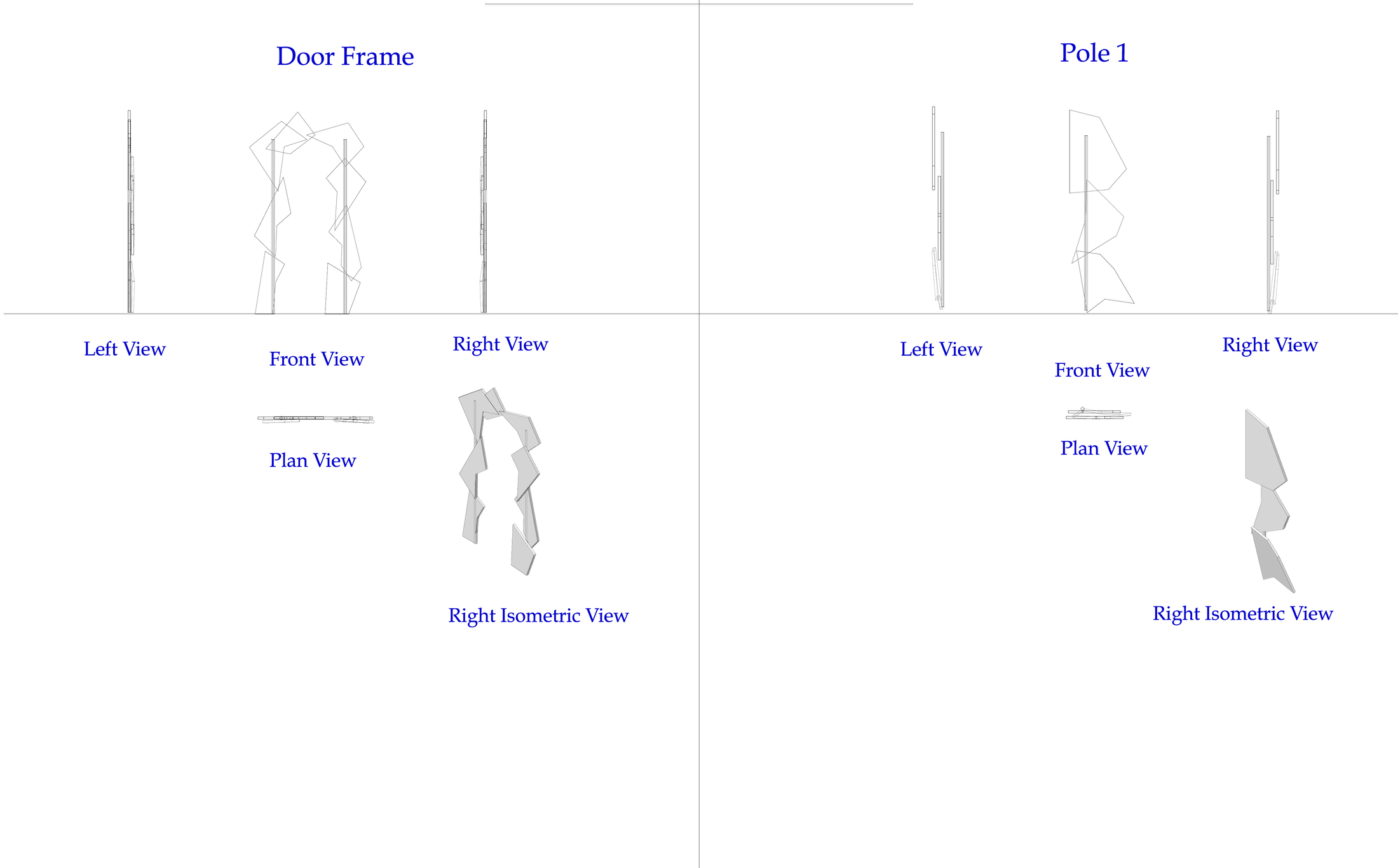 Construction plate — Door Frame and Pole 1