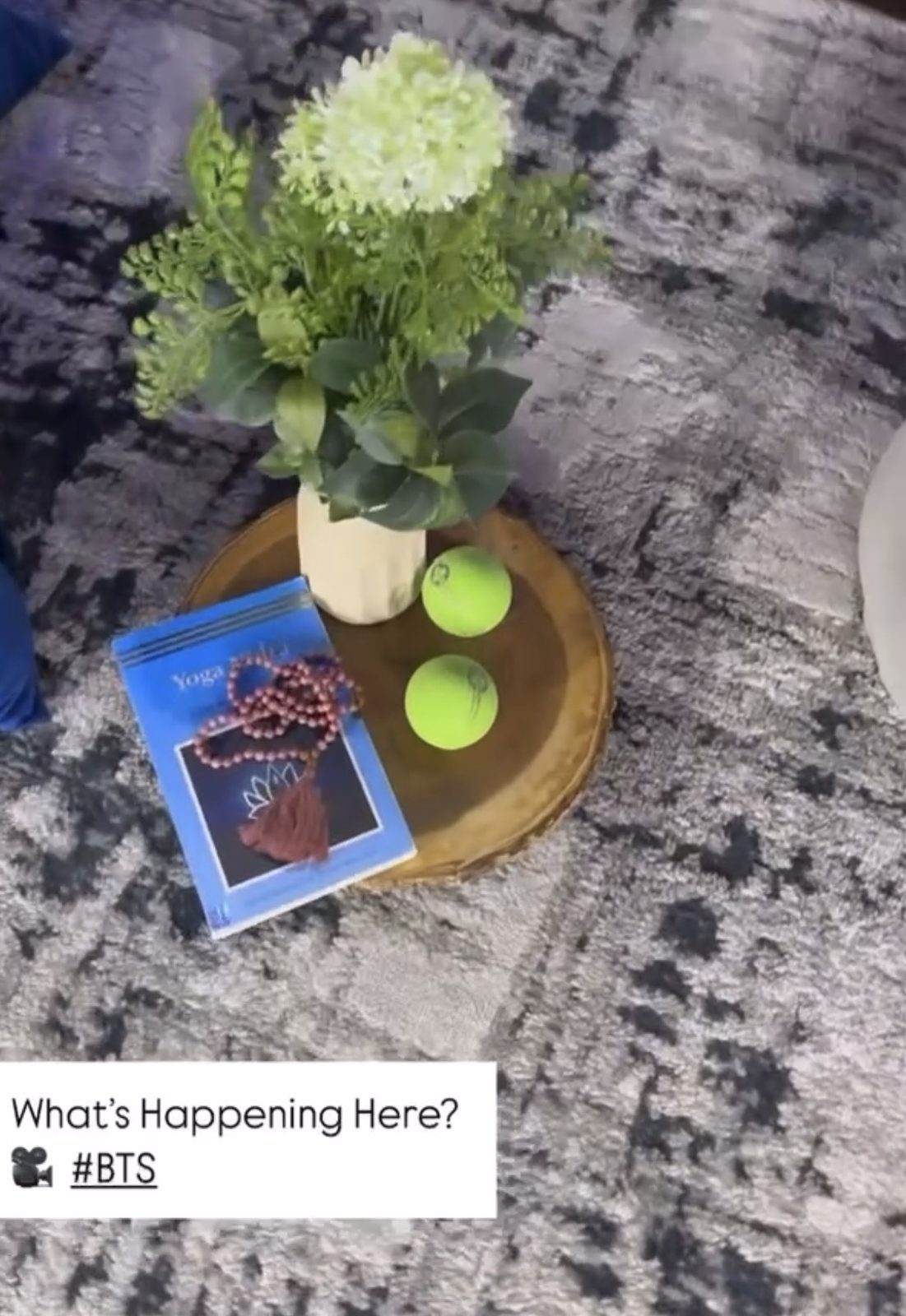 Styled tabletop vignette — props detail