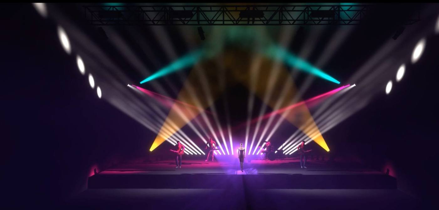 Lighting look — beam fan