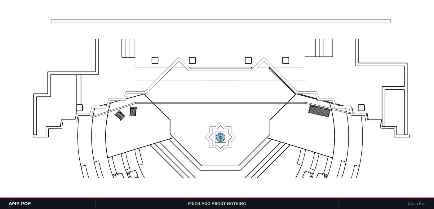 Ground plan — simplified furniture plot