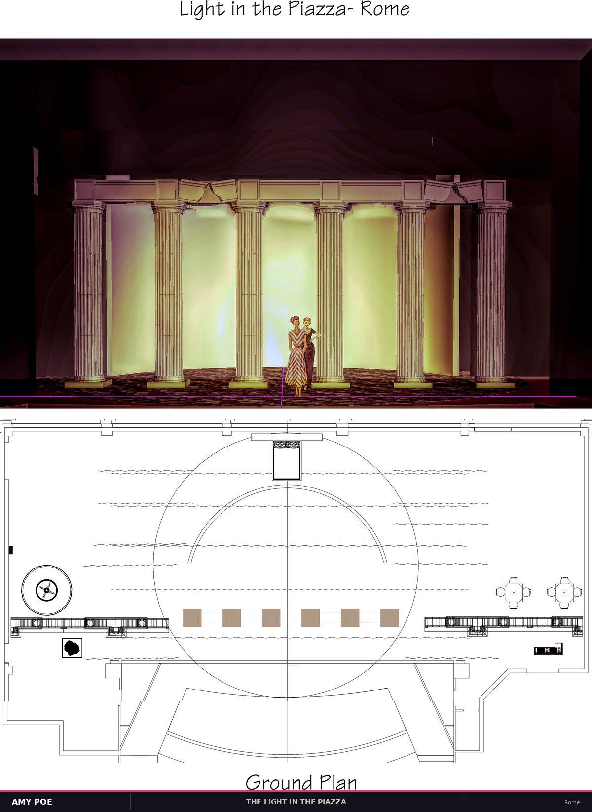 Rome — rendering and ground plan