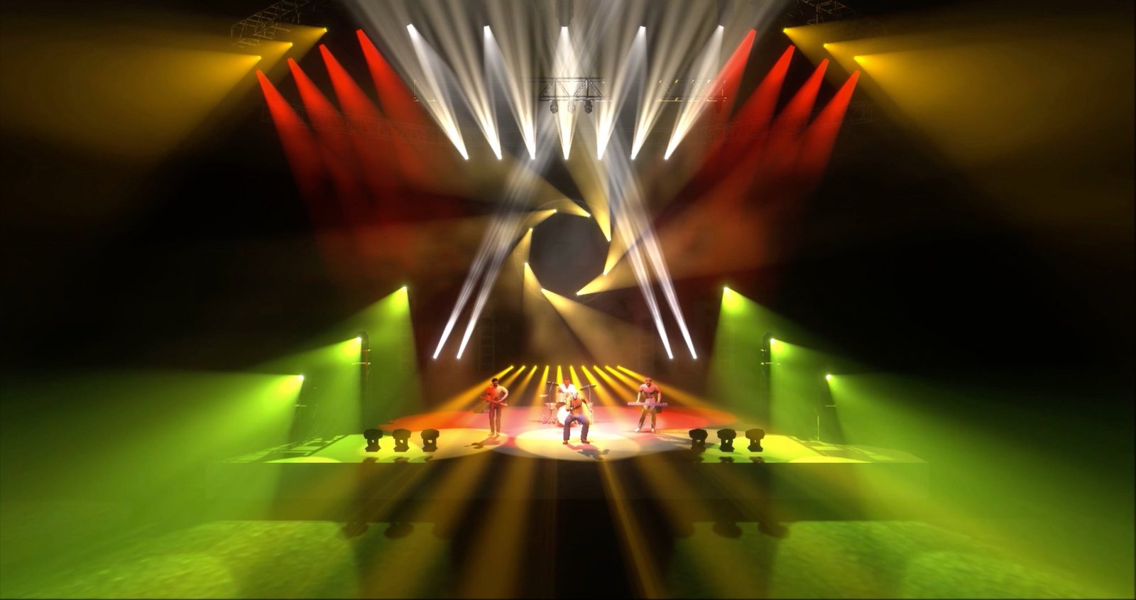 Lighting look — iris aperture beam look