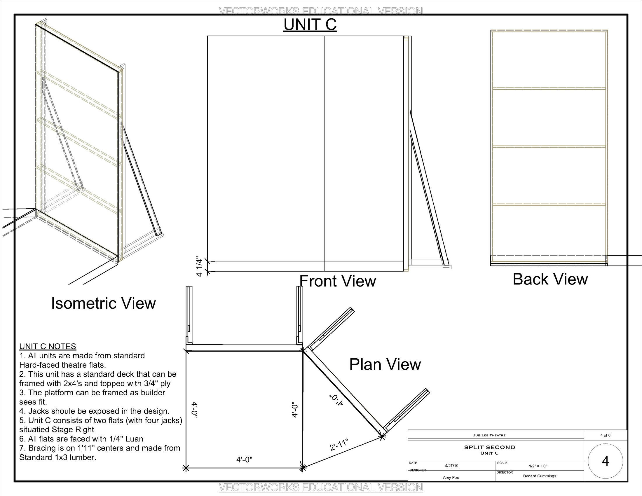 Unit C — construction views