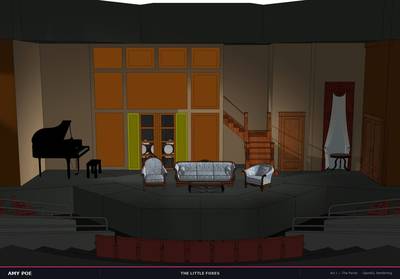 The Little Foxes — 3D scenic rendering